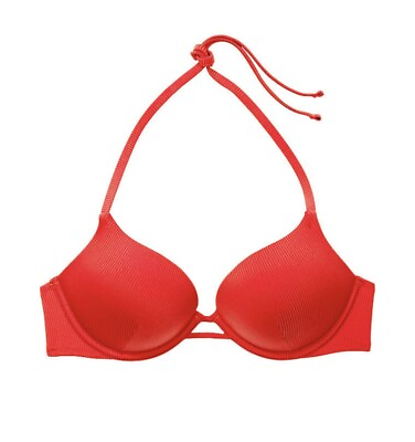 #ad Victoria’s Secret 38DD Bombshell Miraculous Plunge Bikini Add 2 Cup Size Push Up $44.99