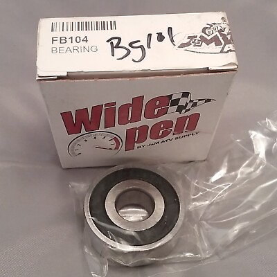 #ad NEW WIDE OPEN FB104 SEALED BEARING 6302 2RS UNIVERSAL PART $9.99