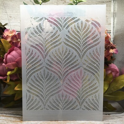#ad A4 11.7quot; Wide Leaf Geometry Layering Stencils for Painting Scrapbook Template $7.36