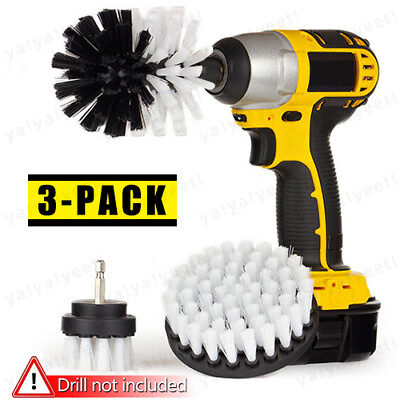 #ad 3 Pack Brush Set Power Kit Scrubber Drill Attachments For All type of Cleaning $4.98