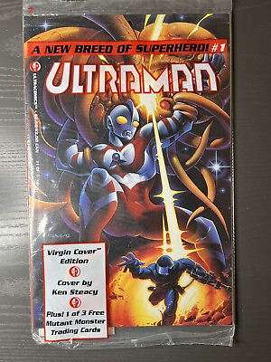 #ad Ultraman #1 VIRGIN Variant Cover Polybagged With Card $7.99