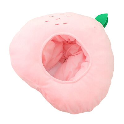 #ad 1PC Pink Peach Shaped Pillow Peach Cosplay Accessory Cosplay Costume Hat $19.28