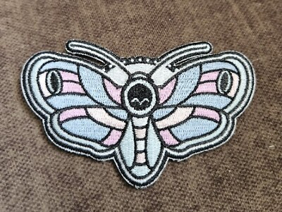 #ad NEW Colorful Moth Butterfly Embroidered Iron On Patch Sew On Badge $3.50