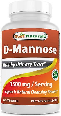#ad Best Naturals D Mannose 1500 mg 120 Capsules $14.49