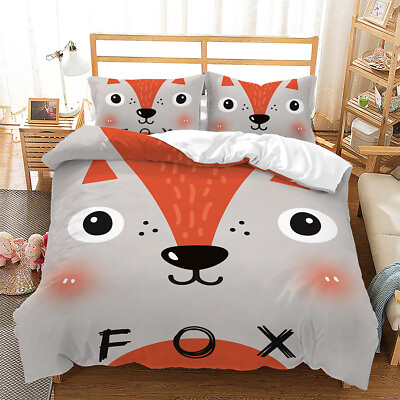 #ad Three Piece Pillow Cover Quilt Cover on Little Fox Bed $43.99