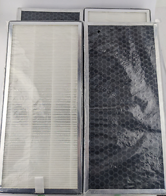 #ad 4 Pack Activated Carbon And HEPA Filter 17 X 8 Inches $35.88