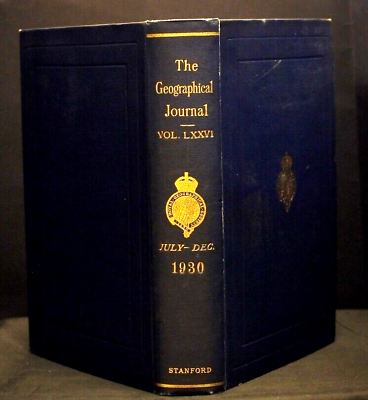 #ad * Rare * The Geographical Journal Volume LXXVI July to Dec 1930 ** With Maps ** GBP 100.00
