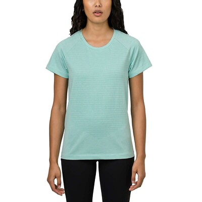 #ad Tuff Athletics Women#x27;s Plus Size XL Light Green Short sleeve Shirt NWT $10.21