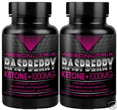 #ad 2 Absonutrix Raspberry Ketone 1000mg 60 veg caps weight management burn fat USA $21.99