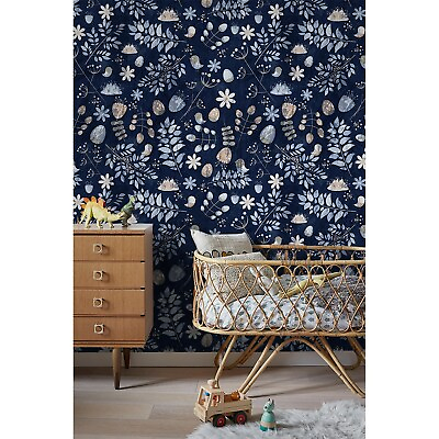 #ad Scandinavian winter wall flowers leaves mural Home Simple Non Woven wallpaper $309.95