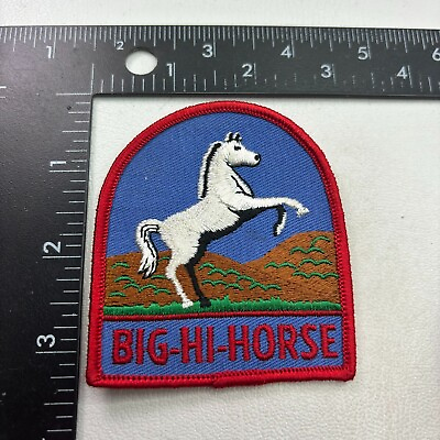 #ad WHITE HORSE BIG HI HORSE Patch 42MV $6.76