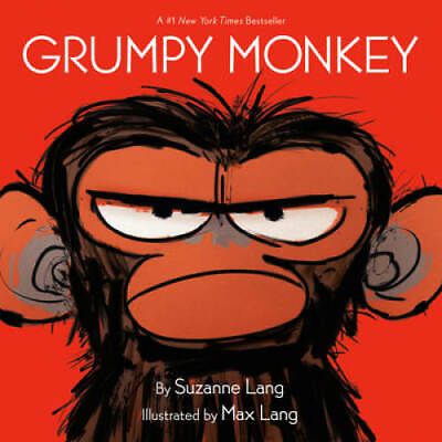 #ad Grumpy Monkey Hardcover By Lang Suzanne GOOD $4.08