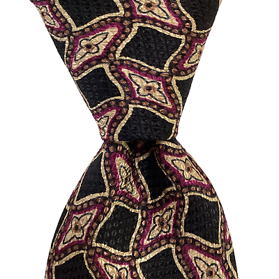 CHANEL Men#x27;s 100% Silk Necktie ITALY Luxury Designer Geometric Multi Colored EUC $90.99