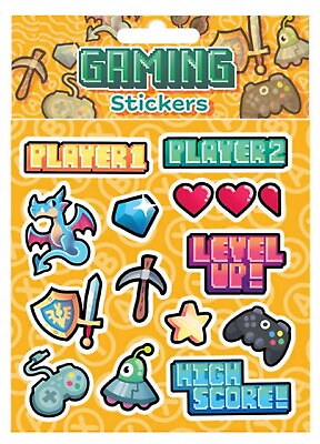 #ad Gamer Gaming Sticker Sheets Pinata Toy Loot Party Bag Fillers Birthday Kids GBP 3.49
