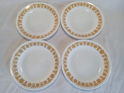 #ad Vintage Corelle BUTTERFLY GOLD Lot of 4 Bread amp; Butter Dessert Plates 6 3 4quot; $19.95