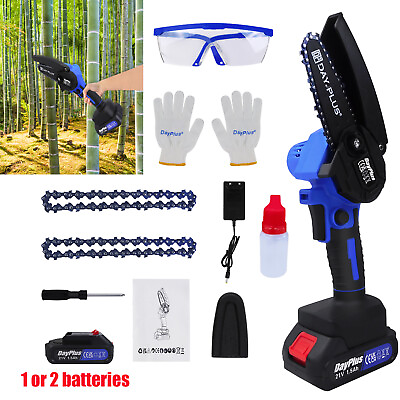 #ad 21V 1.5Ah Cordless Electric Chainsaw Mini Electric Chain Saw Small Hand Chainsaw $32.52