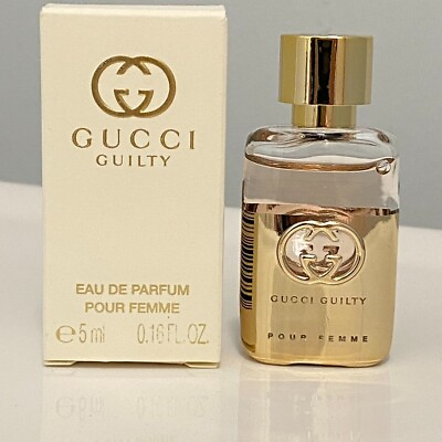 #ad #ad New in box Gucci Guilty Pour Femme EDP women perfume Mini Splash 5 ml 0.16 oz $26.99