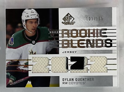 #ad 2022 23 SP Game Used Rookie Blends Jersey Dylan Guenther Patch 150 Arizona $29.99
