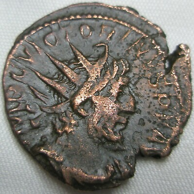 #ad Rome Caesar Usurper VICTORINUS AE Antoninianus PAX Cologne SCARCE Gallic #A66 $39.00