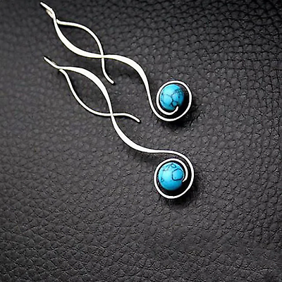 #ad Vintage Drop Dangle Turquoise Earrings Fashion Boho Jewelry For Women $3.99