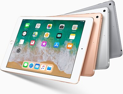 #ad Apple iPad 6th Gen 9.7 in Wi Fi 32GB Used Good NO FINGERPRINT HOME BUTTON $80.99