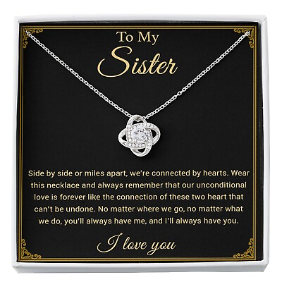 #ad To My Sister Necklace Brother to Sister Birthday gift For Sister from Brother $34.99