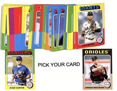 #ad 2024 Topps Heritage Baseball Cards 101 300 PICK CHOOSE CARD TO COMPLETE SET $1.59