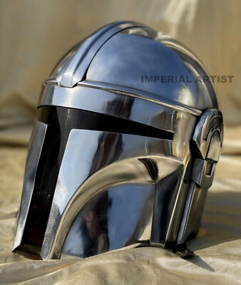 #ad Mandalorian Helmet Costumes Role Ascent Gifts Steel STARWARS Cosplay Prop Movie $85.50