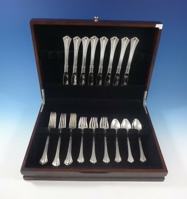 #ad Eighteenth Century by Reed amp; Barton 18th Sterling Silver Flatware Set 32 Pieces $1950.00