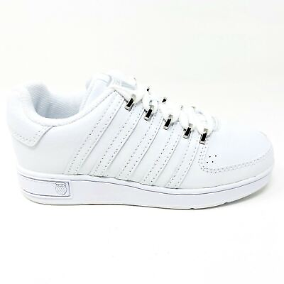 #ad K Swiss Ruttger White Platinum Child Kids Casual Sneakers 52024147 $29.95