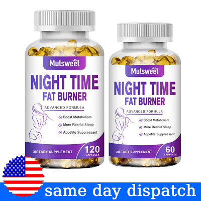 #ad Night Time Fat Burner Weight Loss Capsules For Men amp; Women Appetite Suppressant $11.69