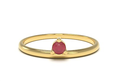 #ad 14k Ruby Ring Side Stone Ruby Ring Natural Ruby Dainty Ring $85.00