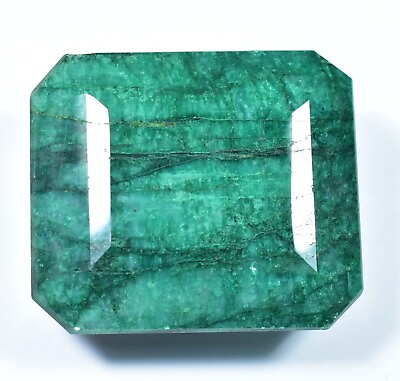 #ad 490.70 Ct Natural Huge Green Emerald Earth Mined Certified Museum Gemstone $31.49