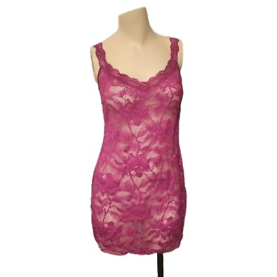 #ad Vintage Victorias Secret Chemise M L Lacy Sheer Mesh Sexy Vtg Lingerie Dress $41.99