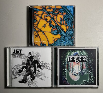 #ad 3 CD Lot: THE STROKES Is This It JET Get Born THE VINES Highly Evolved LIKE NEW $14.95
