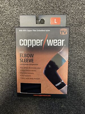 #ad #ad COPPER WEAR ELBOW SLEEVE Size Large As Seen On TV New $7.88