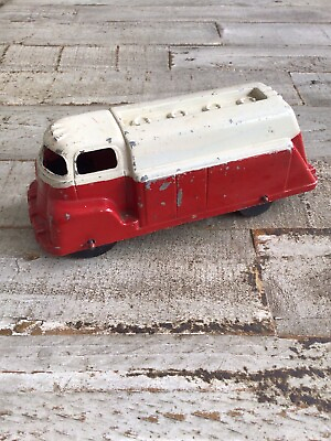 #ad SLIK TOYS Cast Aluminum Toy Truck #9603 with Wood Wheels Lansing Iowa USA $91.20