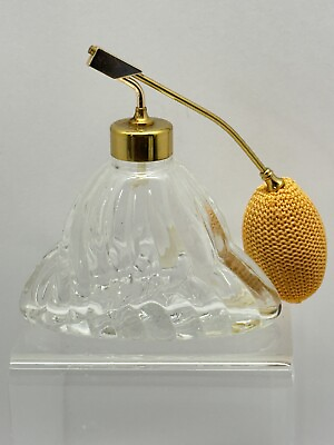 #ad #ad Vintage Glass Perfume Bottle Atomizer $9.99