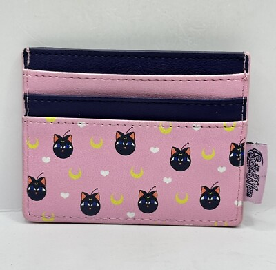 #ad Loungefly Sailor Moon Luna Pink Wallet Credit Debit Card Holder Toei Animation $19.99