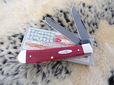 #ad CASE XX *c TRAPPER 2020 OLD RED BONE W PVD COATED BLADES KNIFE KNIVES NEW ITEM $78.00
