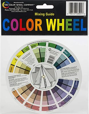 #ad Color Wheel Small Color Mixing Guide $5.42