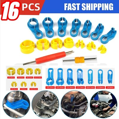 #ad 16Pcs AC Disconnect Fuel Line Disconnect Tool Set–Car Removal Tool Kit $6.99
