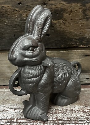 #ad Cast Iron 10” Tall Bunny Rabbit Griswold Vintage Cake Mold $118.75