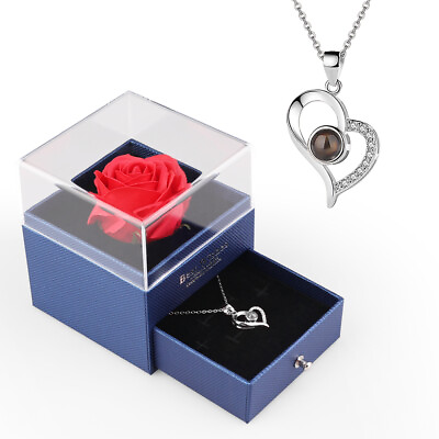 #ad Valentine#x27;s Day Jewelry Gift Birthday Gift Projection Pendant Necklace UK $10.99
