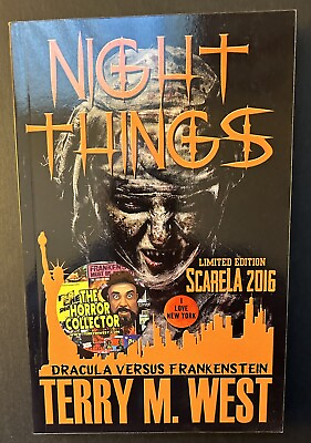 #ad RARE NIGHT THINGS LIMITED SCARE LA SIGNED HORROR W HORROR COLLECTOR STICKER $25.00