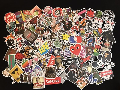 #ad 100 Random Skateboard Stickers Bomb Vinyl Laptop Luggage Decals Dope Sticker Lot $9.99