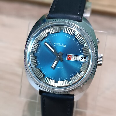 #ad Slava Men#x27;s Watch USSR Vintage Soviet Mechanical Wristwatch. $69.00