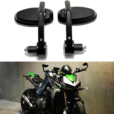 #ad Motorcycle CNC Bar End Rearview Side Mirrors For Kawasaki z1000 and z900 rs z900 GBP 24.09