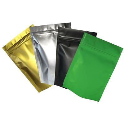 #ad Matte New Stand Up Mylar QuickQlick™ Resealable Bags Pouches Variety Colors Size $151.98