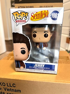 #ad Funko POP SEINFELD JERRY DOING STANDUP 1081 IN Pop Protector $10.98